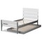 Baxton Studio Nereida Modern White and Grey-Finished Wood Twin Platform Bed 143-7869-7890 - alternate 7